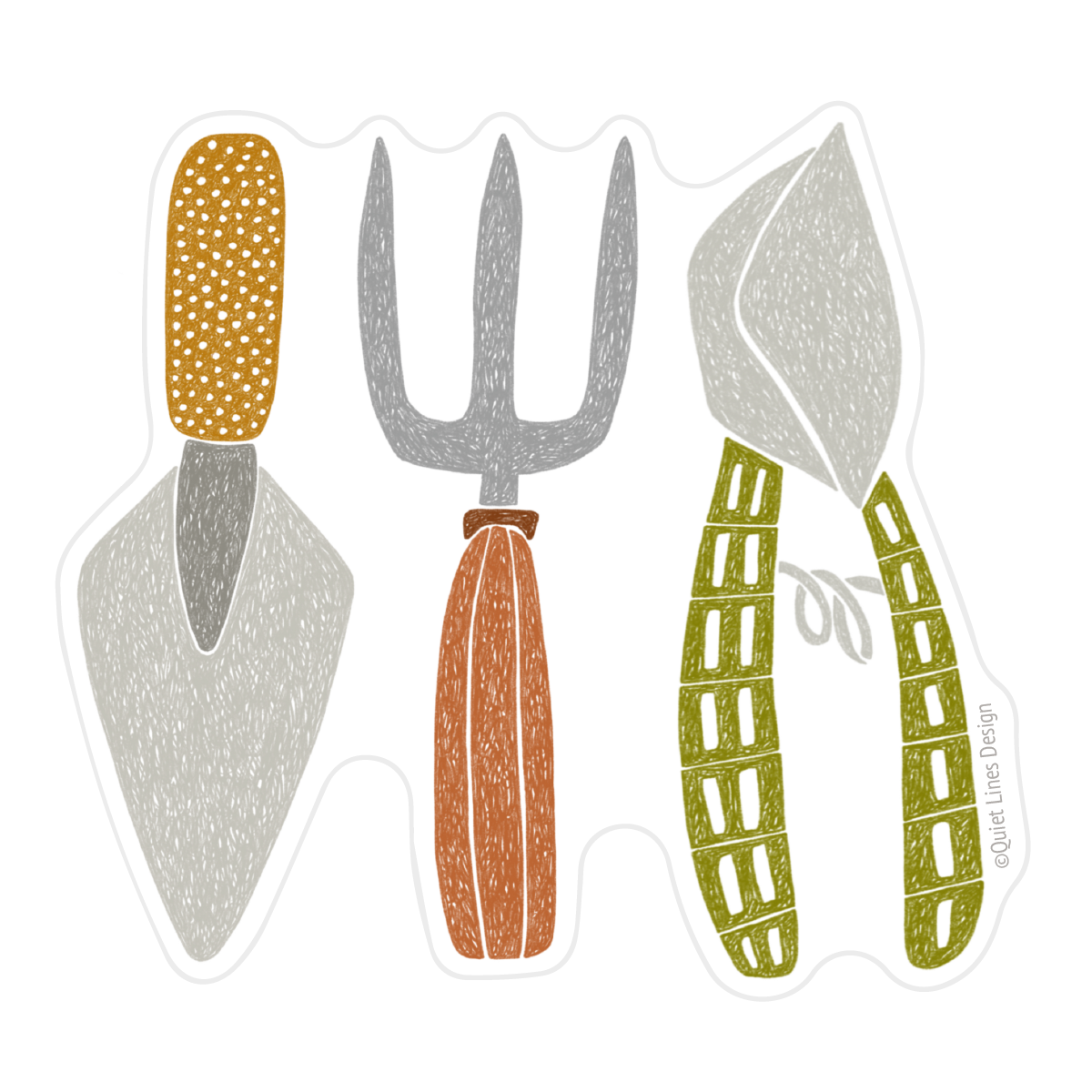 Garden Tools Sticker