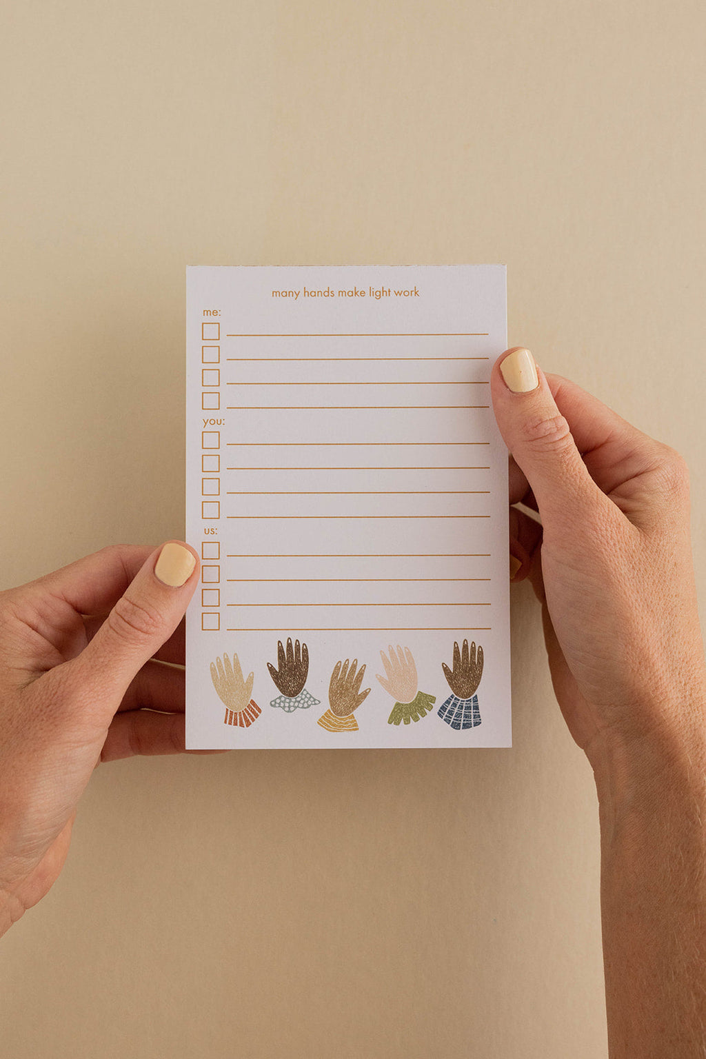 Many Hands To-Do List Notepad