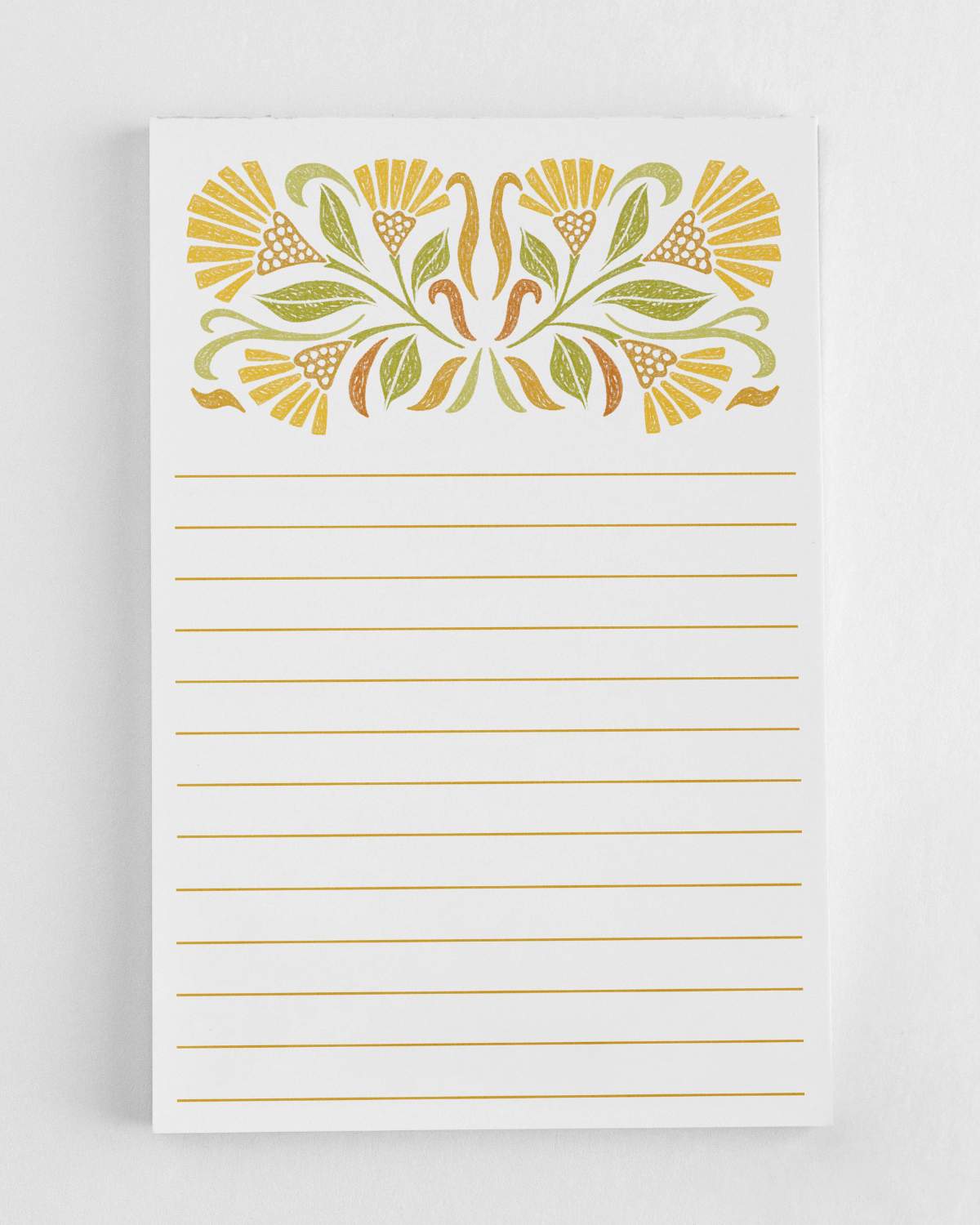 Sunshine Blooms Lined Notepad