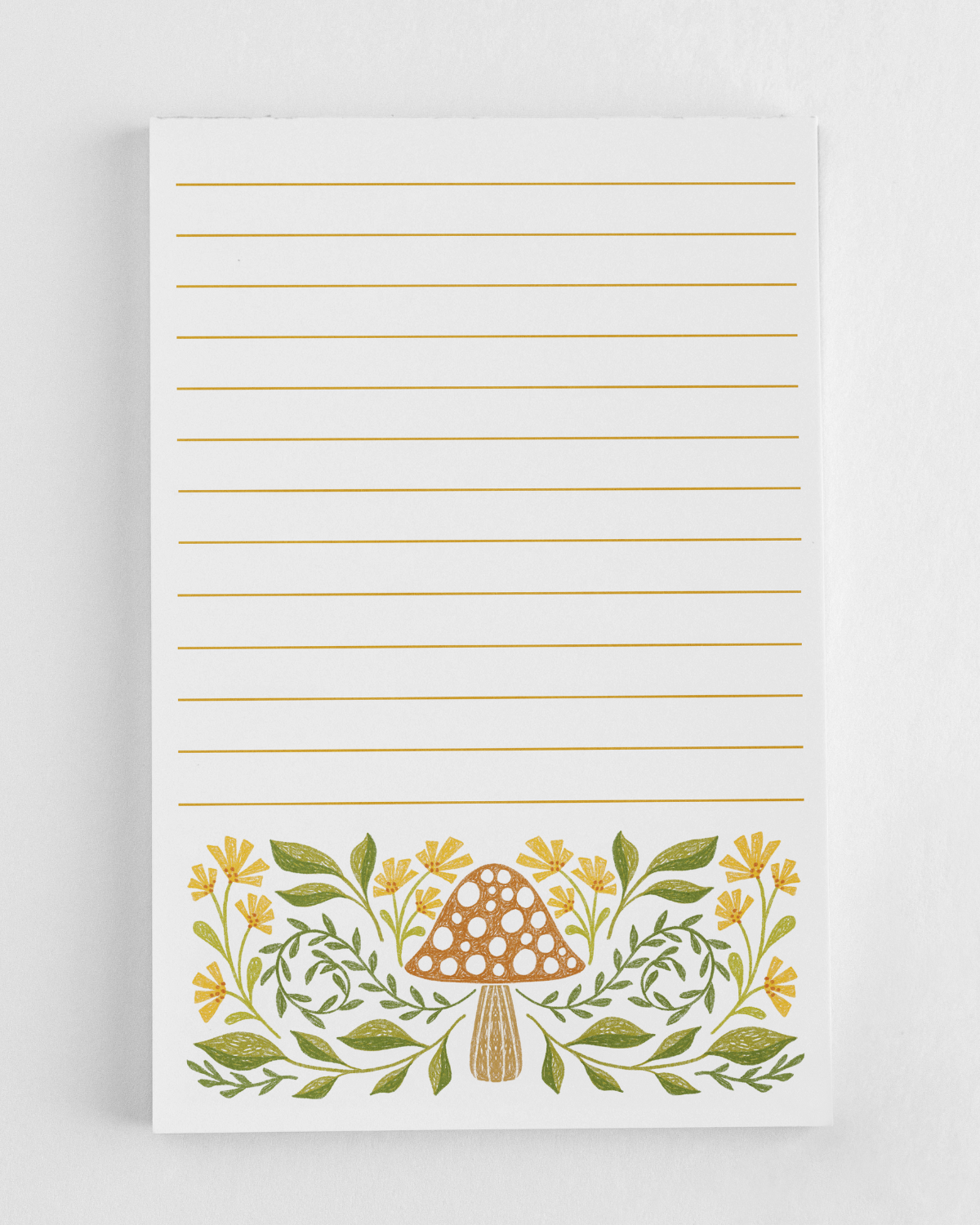 Toadstool Lined Notepad