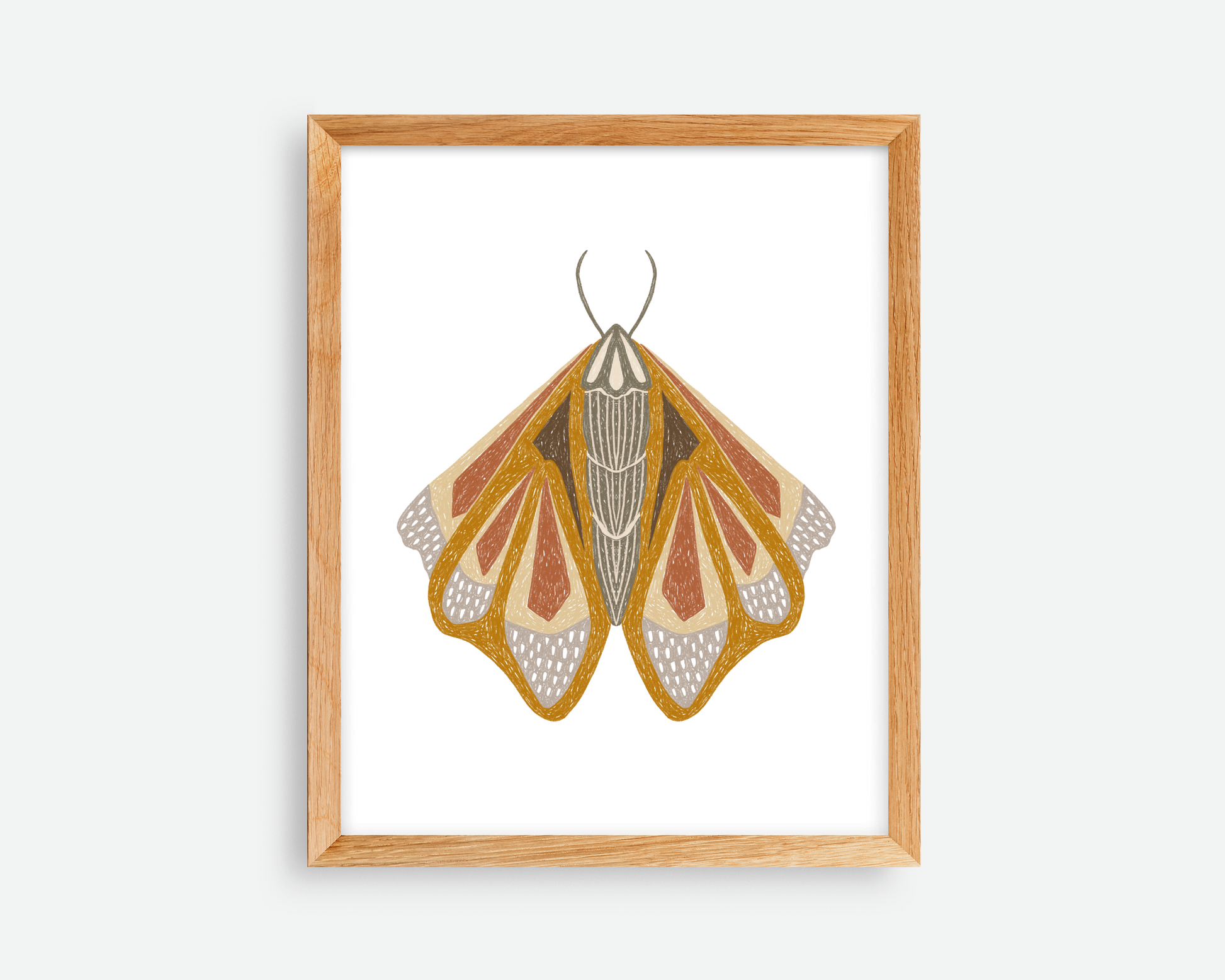 Triad Moth Print